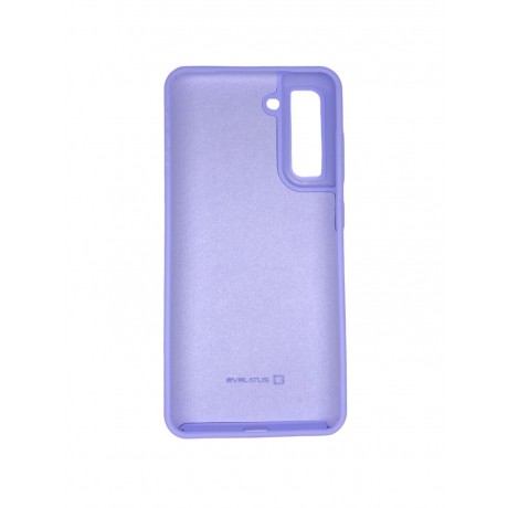 Samsung S21 FE Capa de Proteção Evelatus Premium Soft Touch Silicone Case Pale Purple