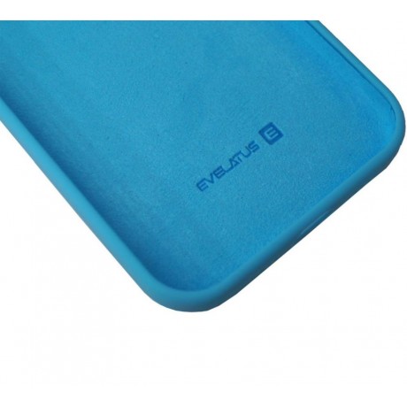 iPhone 12/12 Pro Capa de Proteção Evelatus Premium Soft Touch Silicone Case Sky Blue