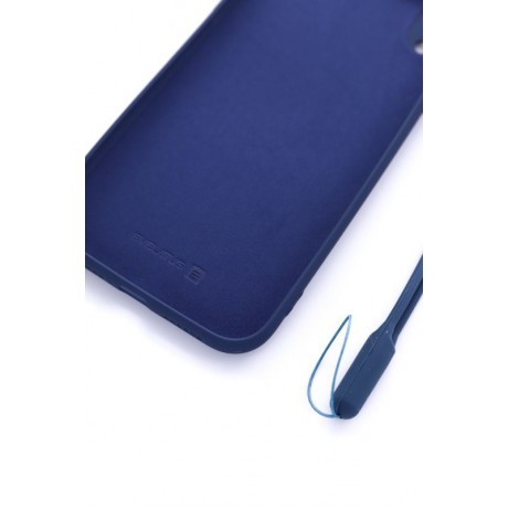 iPhone XR Capa de Proteção Evelatus Soft Touch Silicone Case with Strap Dark Blue